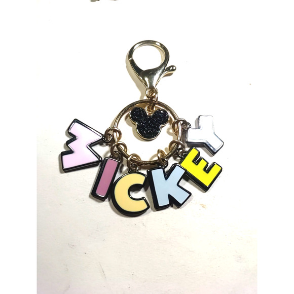 Disney Mickey Keychain Enamel Metal Purse Back Pack Clip - Picture 2 of 4